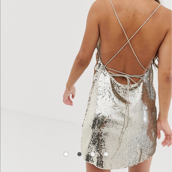 NYE sexy ASOS sequin mini dress - Picture 2 of 6